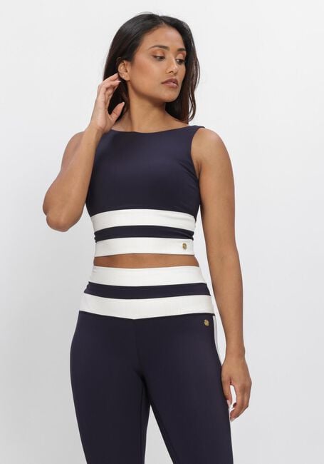 Donkerblauwe HOUSE OF GRAVITY Top DIVINE CROP TOP RIB - large