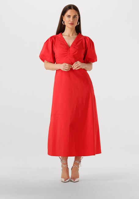 Rode NEO NOIR Maxi jurk ILLANA POPLIN DRESS - large