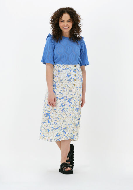 Blauwe OBJECT Top CILA S/S KNIT PULLOVER - large