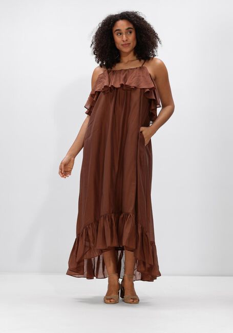 Bruine DEVOTION Maxi jurk AURA - large
