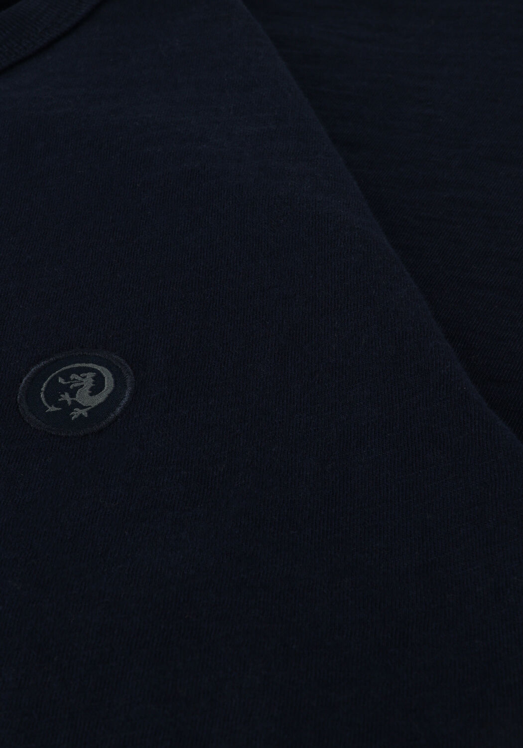 Donkergrijze CAST IRON T-shirt SHORT SLEEVE R-NECK ORGANIC COTTON SLUB ESSENTIAL - large