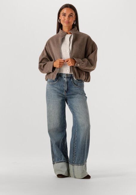 Bruine NEO NOIR Jack FLORINE WOOL BOMBER JACKET - large
