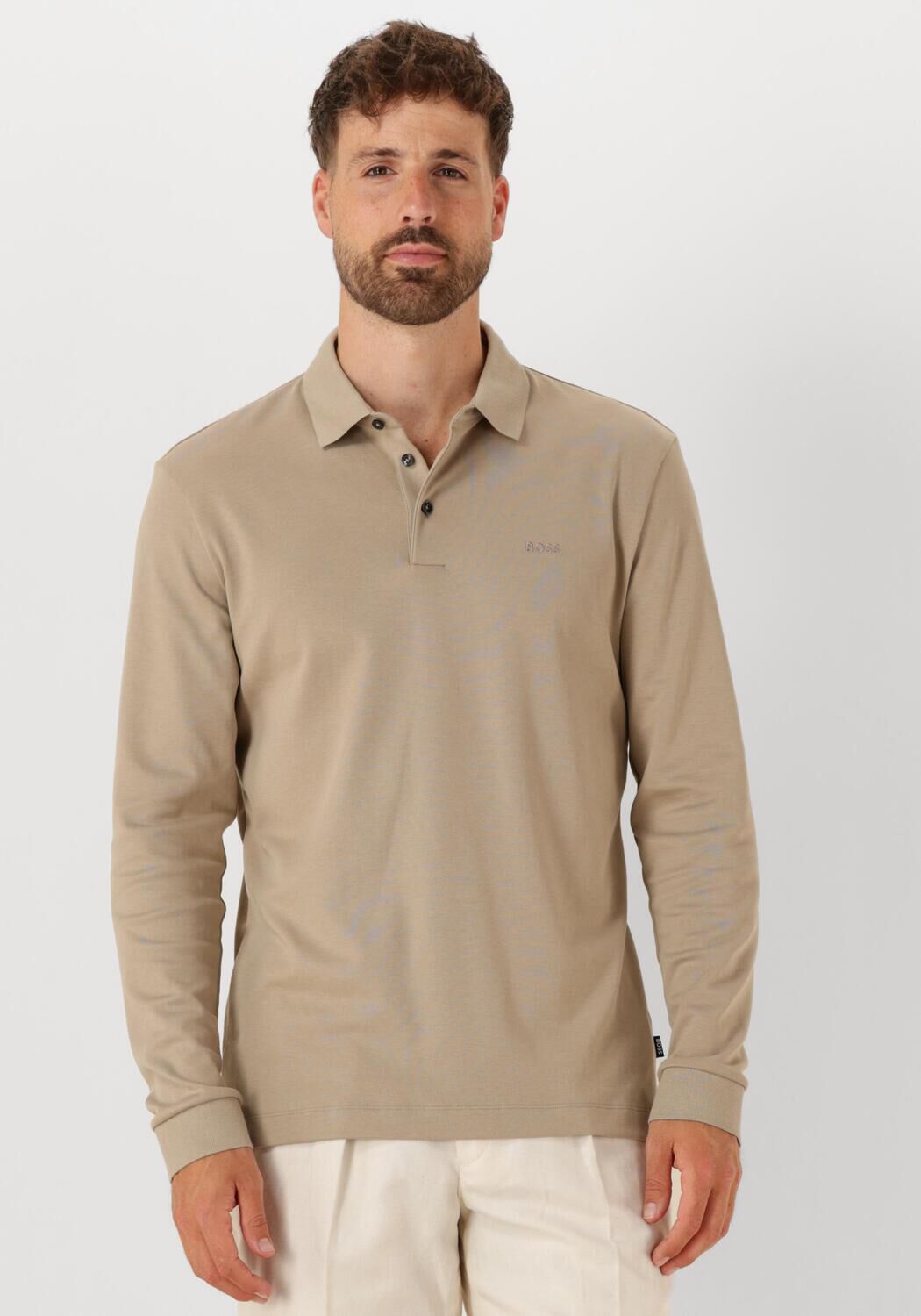 BOSS BLACK Heren Polo's & T-shirts Pado 30 Beige