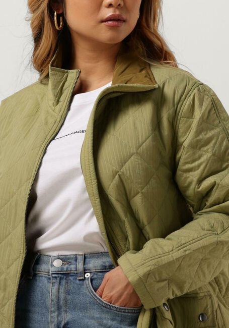 Groene MSCH COPENHAGEN Gewatteerde jas WHITNEY JACKET - large