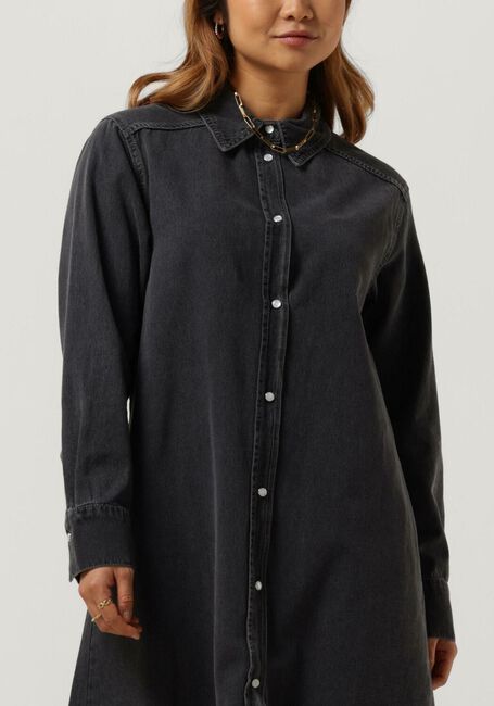 Donkergrijze LEVETE ROOM Mini jurk LR-PIXI 4 DRESS - large