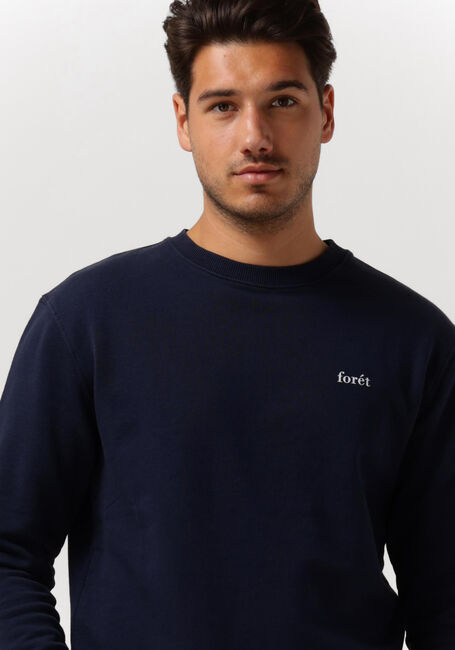 Donkerblauwe FORÉT Trui ASH SWEATSHIRT - large