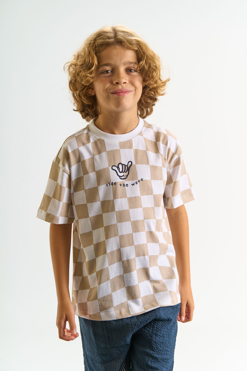Beige THE NEW T-shirt TNTIAGO - large