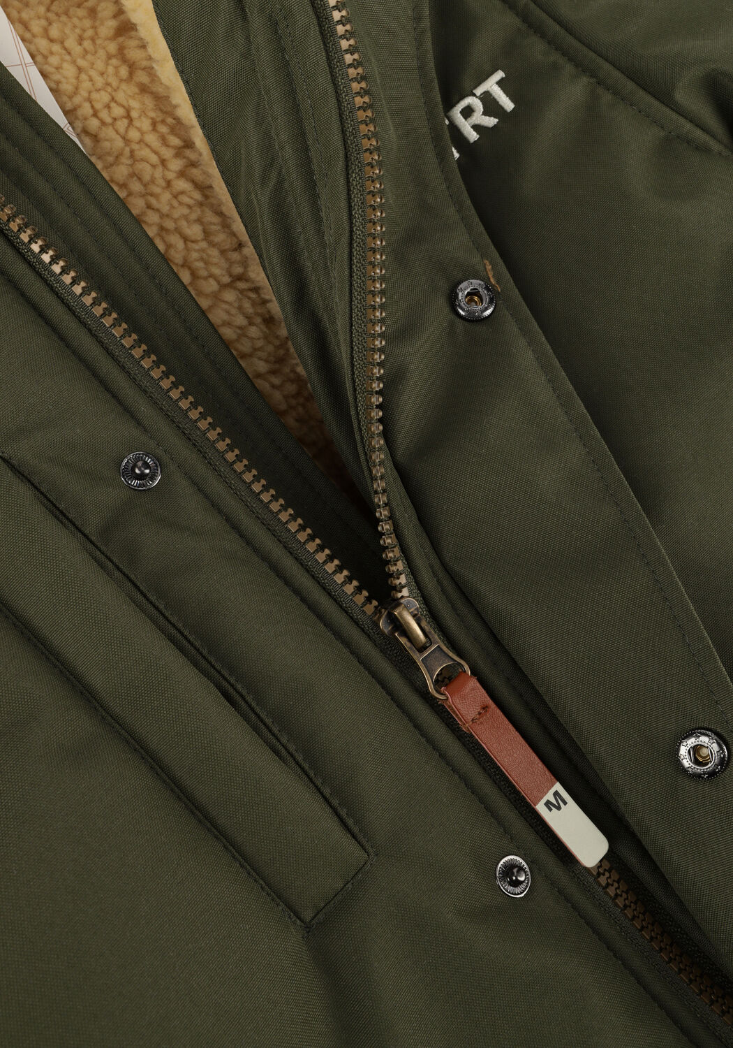 Donkergroene MOODSTREET Parka's BOYS JACKET PARKA - large