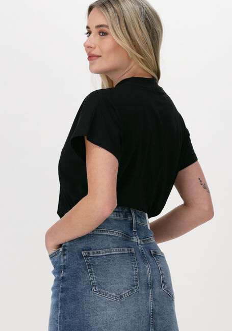 Zwarte CALVIN KLEIN T-shirt STACKED LOGO LOOSE TEE - large