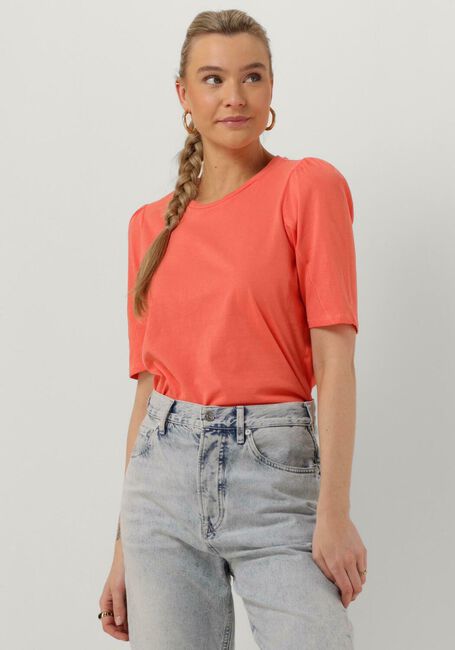 Roze MSCH COPENHAGEN T-shirt TIFFA ORGANIC 2/4 PUFF TEE - large