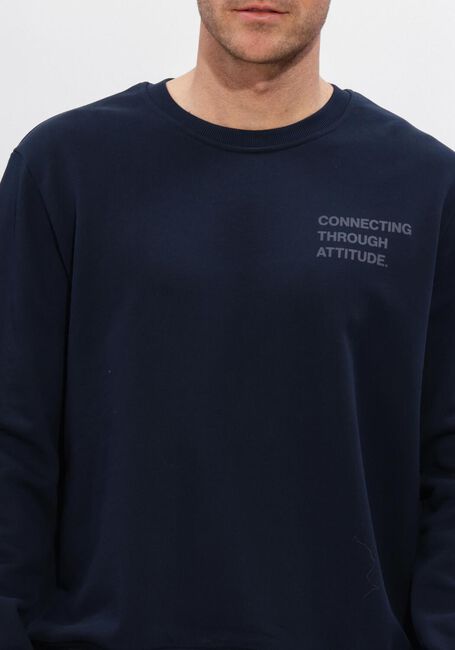 Donkerblauwe JC RAGS Sweater SWEATSHIRT DOUGLAS - large