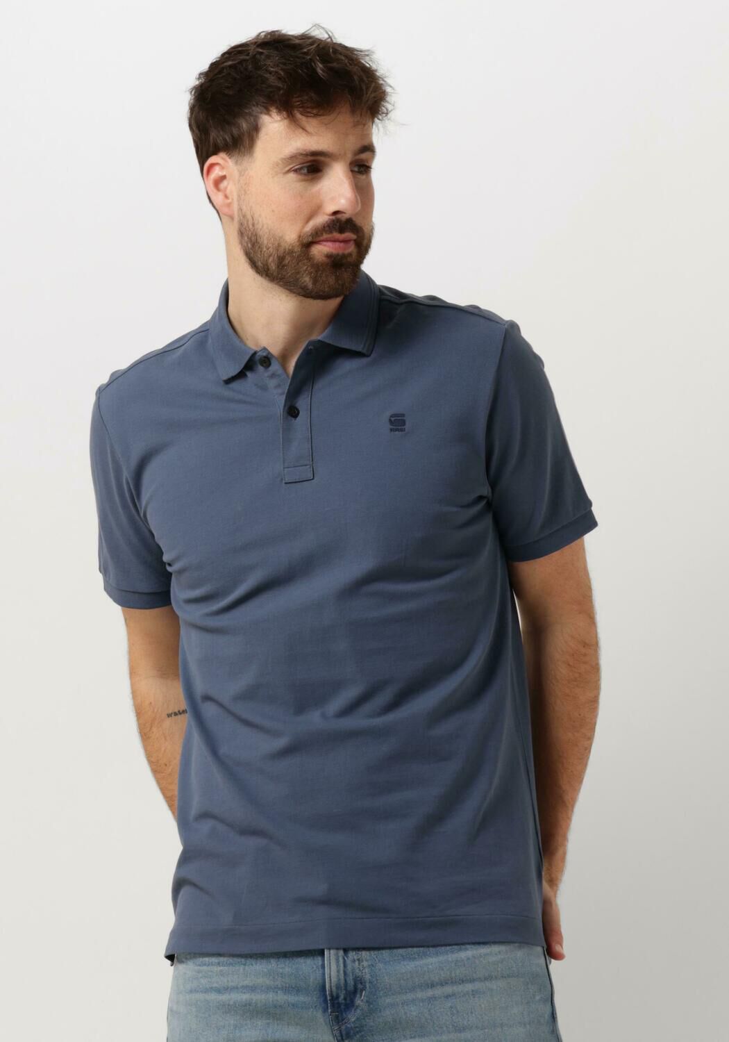 G-STAR RAW Heren Polo's & T-shirts Dunda Slim Polo S s Blauw