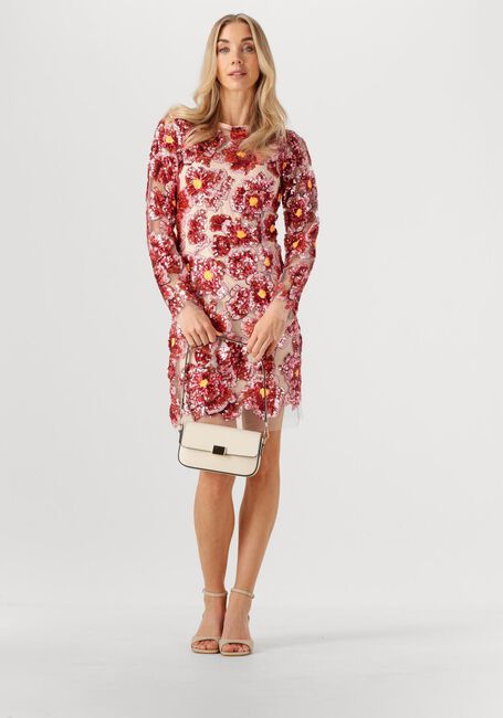 Roze Y.A.S. Mini jurk YASFLOMILLA LS SEQUIN DRESS - large