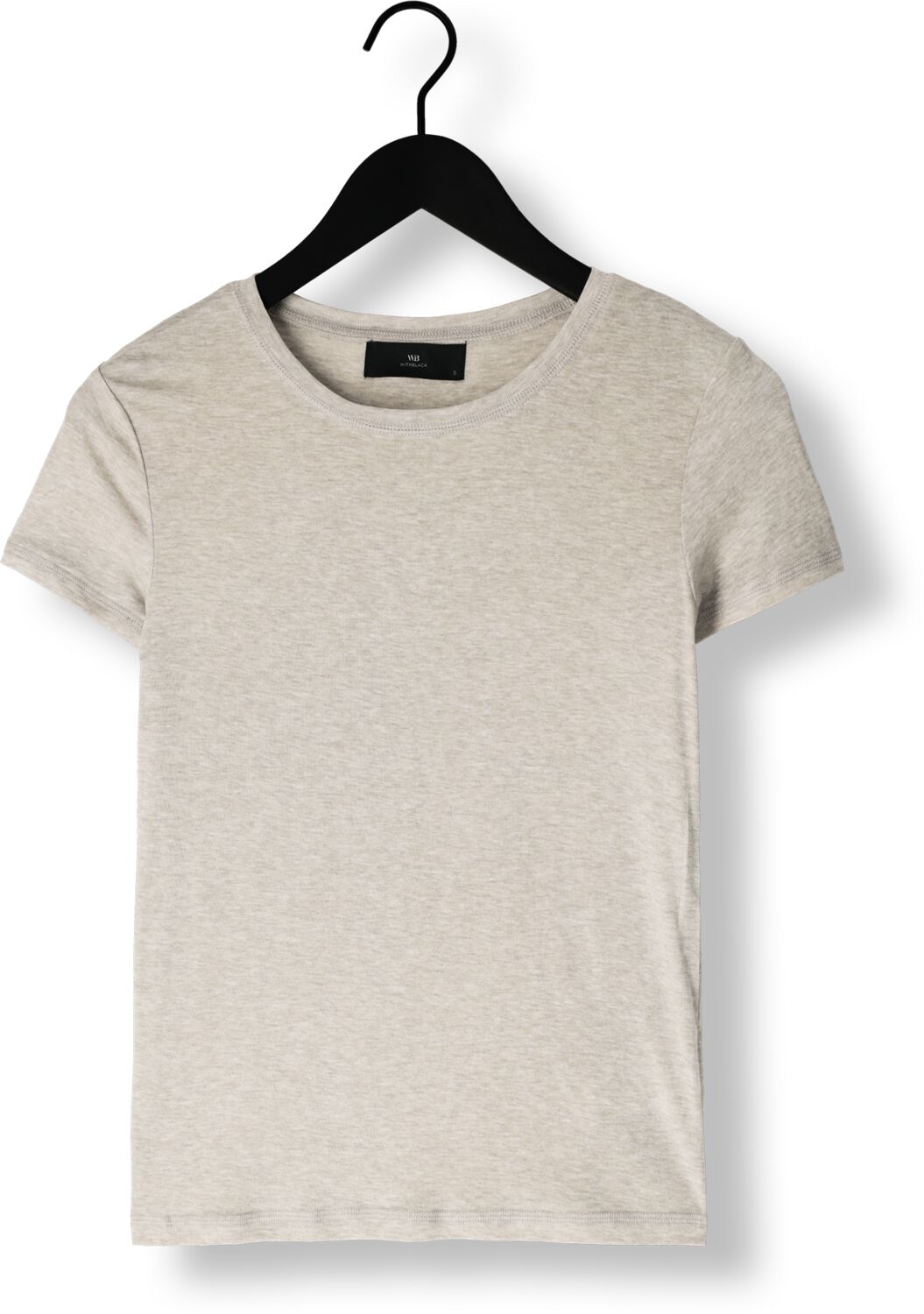 WITHBLACK Dames Tops & T-shirts Wblheather Ss Tee Lichtgrijs