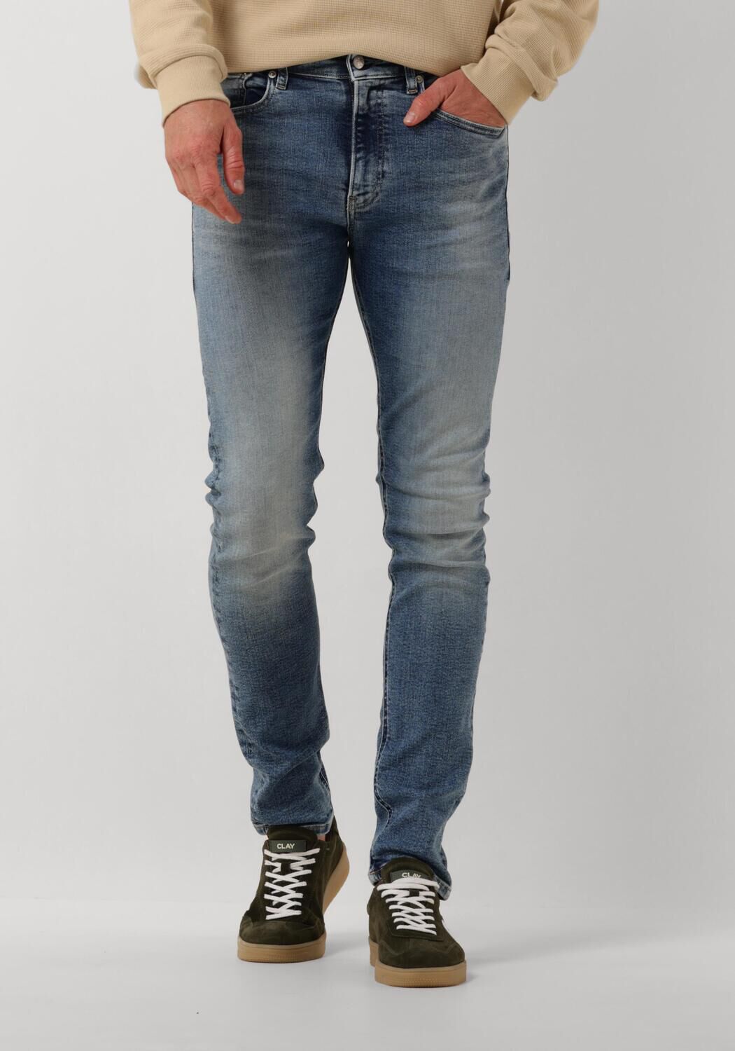 Calvin Klein Blauwe Skinny Jeans Blue Heren
