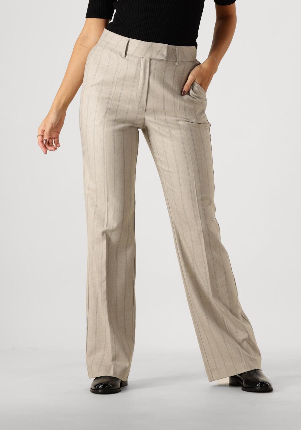 JANSEN AMSTERDAM Dames Broeken Pss453 Broek Annabel Zand