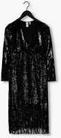 Zwarte Y.A.S. Midi jurk YASFLAPPER 7/8 SEQUIN DRESS