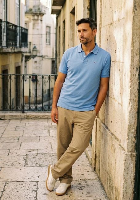 Blauwe TOMMY JEANS Polo TJM REG ESS POLO EXT - large