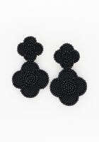 Zwarte NOTRE-V Oorbellen X FLORINE - medium