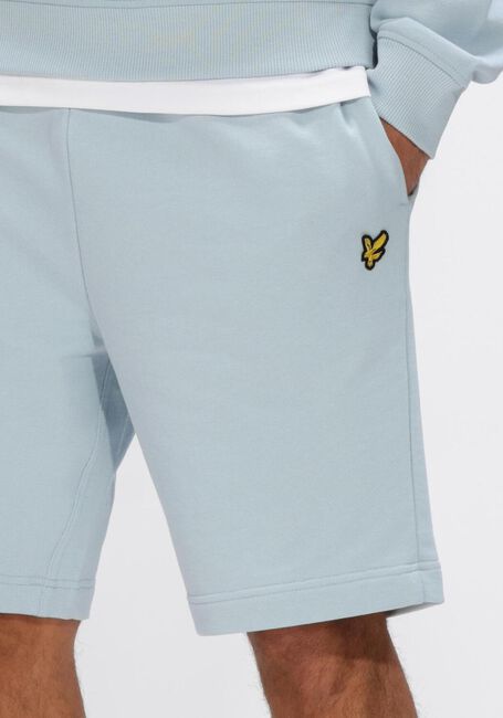 Lichtblauwe LYLE & SCOTT Korte broek PLAIN SWEATSHORT - large