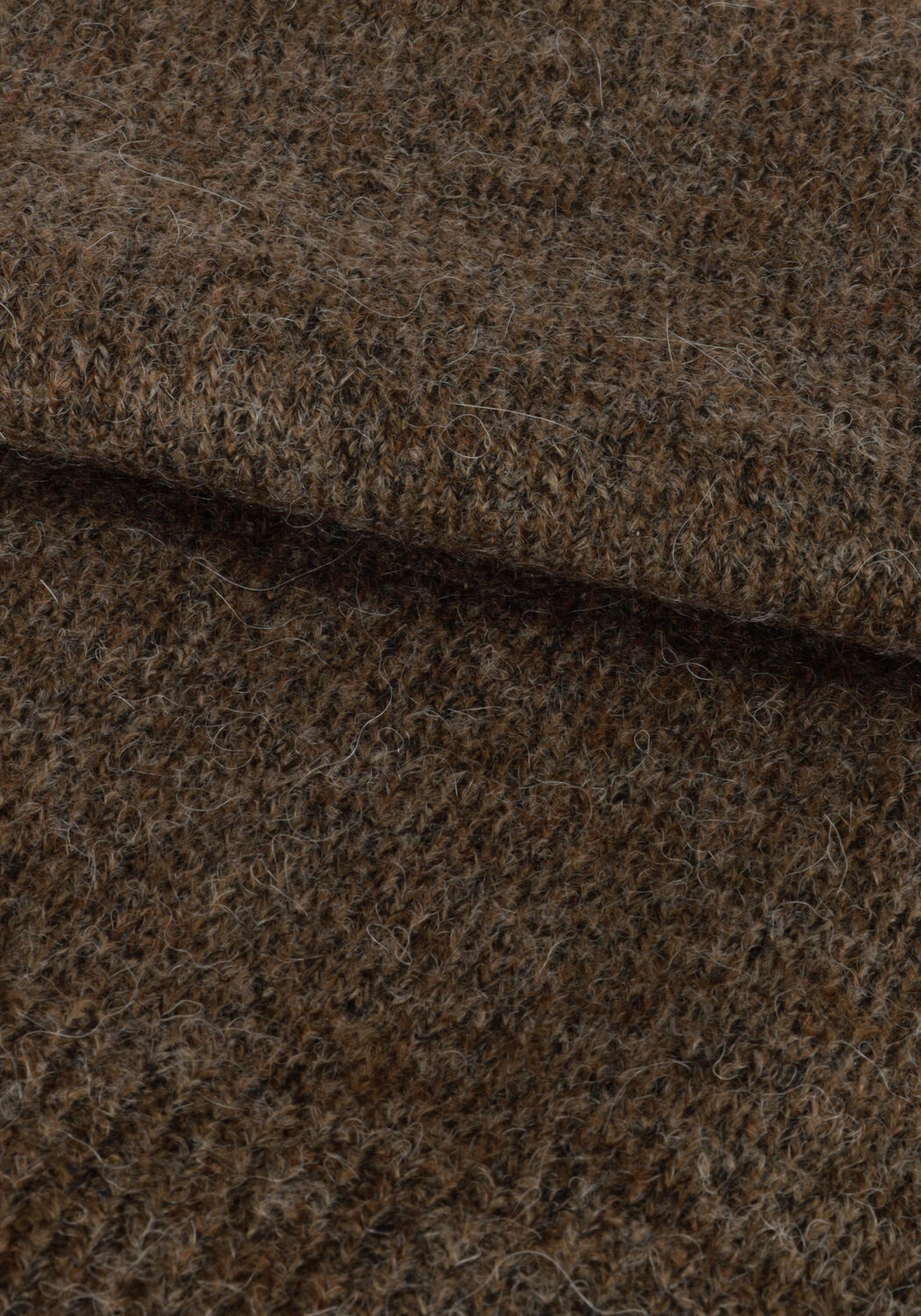 Bruine Y.A.S. Trui YASBALIS LS O-NECK KNIT PULLOVER - large