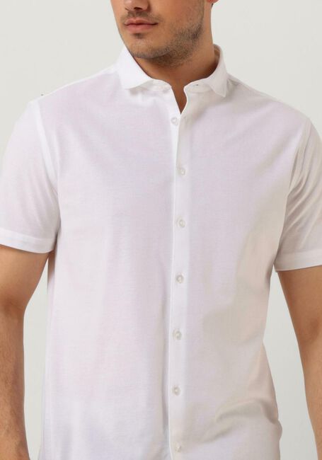 Witte PUREWHITE Casual overhemd MELANGE SS BASIC SHIRT - large