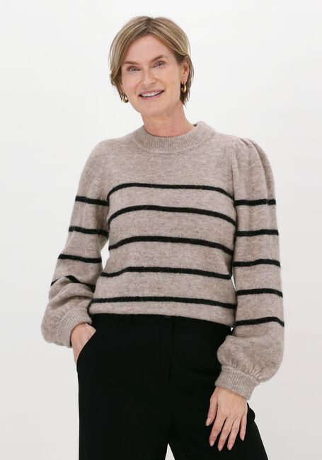 Zand GESTUZ Trui ALPHA GZ STRIPED PULLOVER - large
