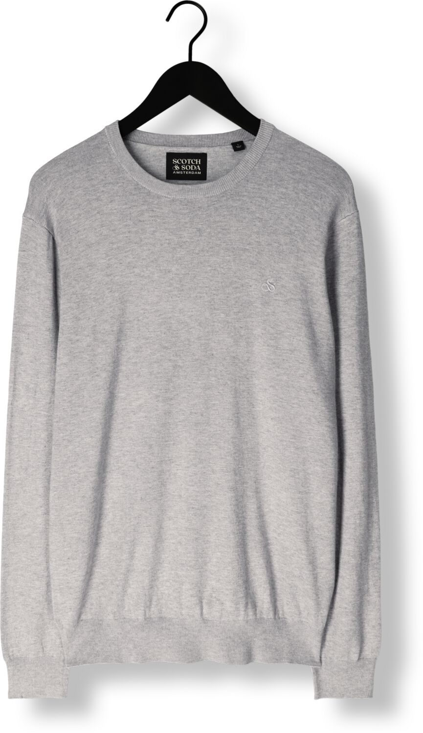 SCOTCH & SODA Heren Truien & Vesten Viscose Pullover Crewneck Grijs