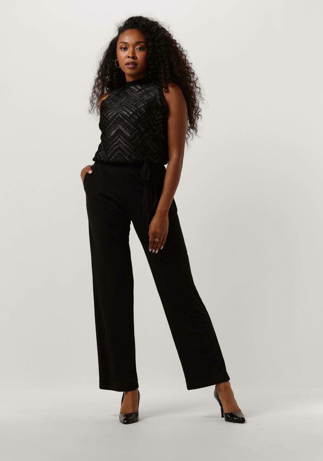 Ana Alcazar Zwarte Jumpsuit voor Vrouwen Black Dames