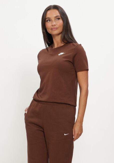 Bruine NIKE T-shirt NIKE SPORTSWEAR CLUB ESSENTIALS - large