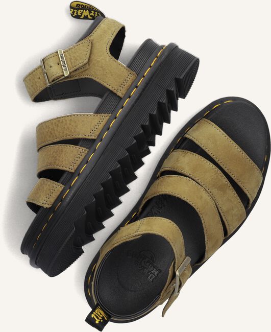 Groene DR MARTENS Platte sandalen BLAIRE Groene DR MARTENS Platte sandalen BLAIRE - large