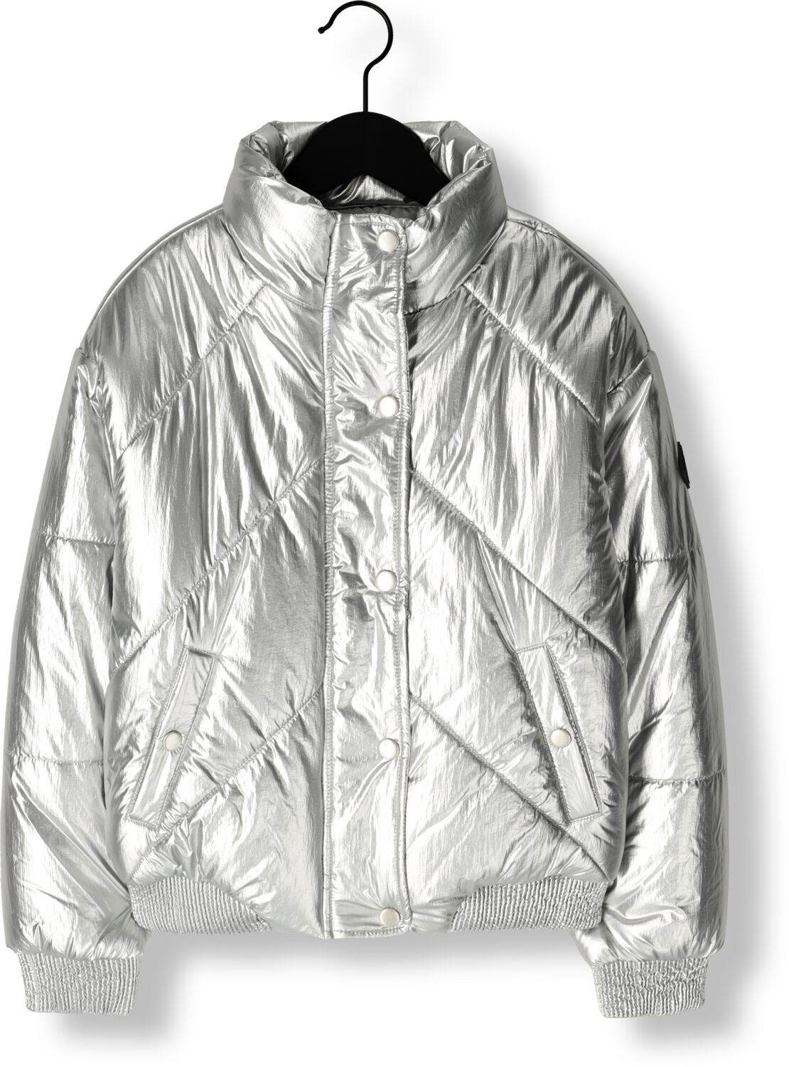 Cars metallic gewatteerde winterjas SILLY zilver