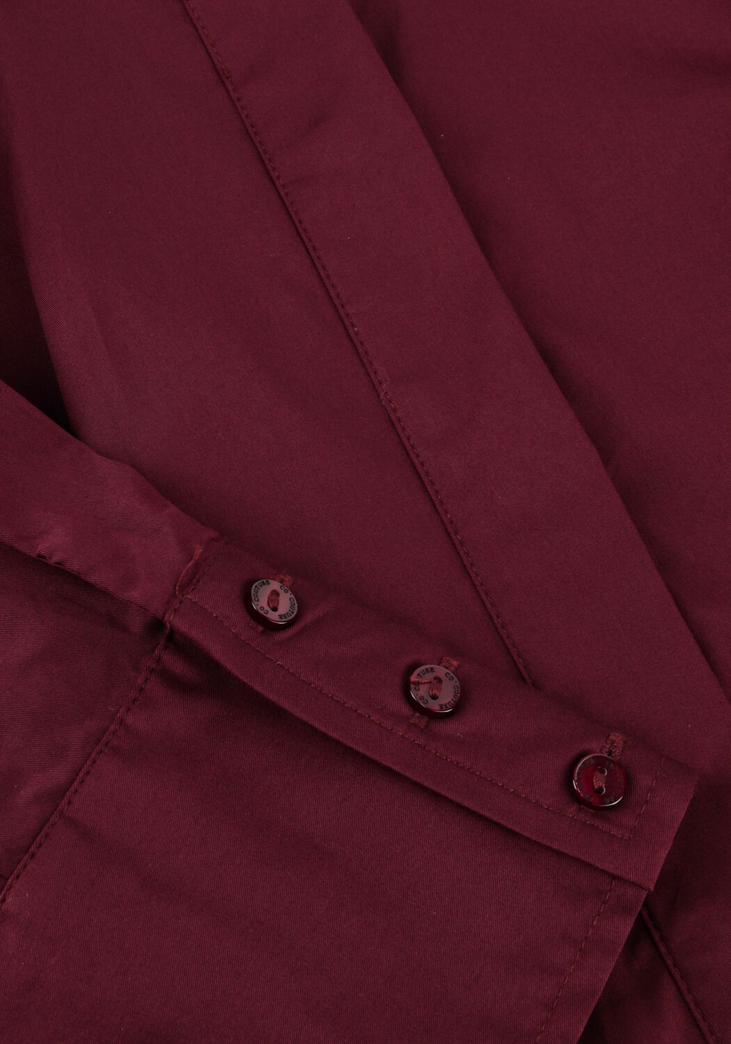 Bordeaux CO'COUTURE Midi jurk POPPY SHIRT LONG DRESS - large