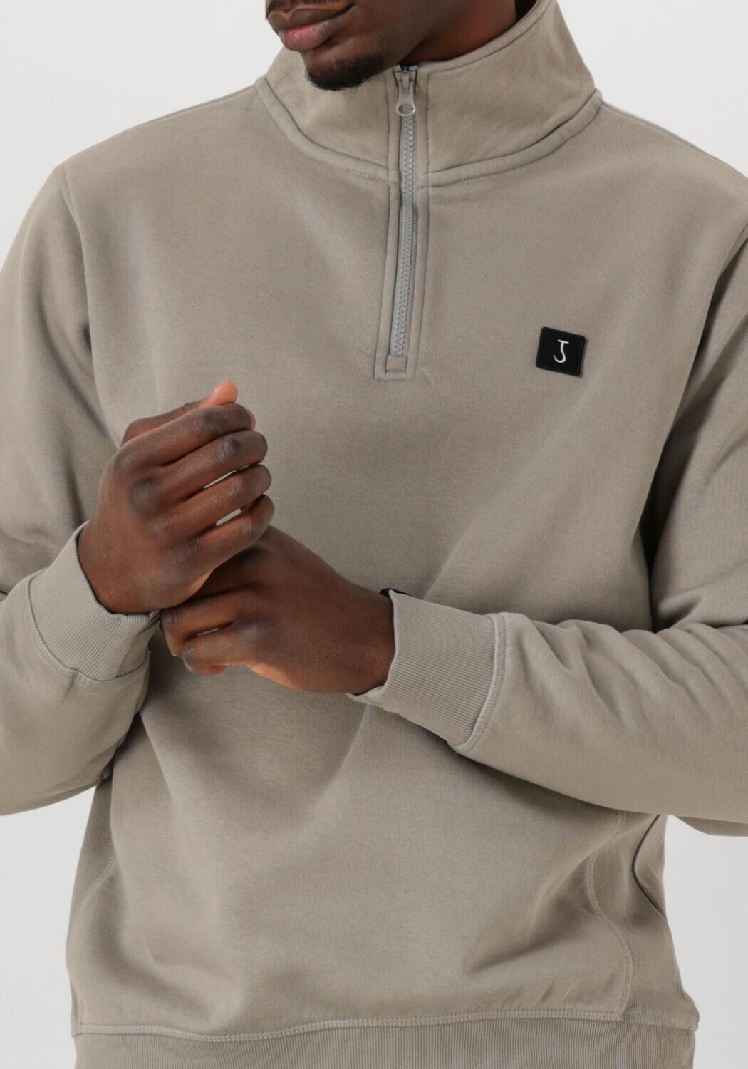 BUTCHER OF BLUE Heren Truien & Vesten Army Half Zip Grijs