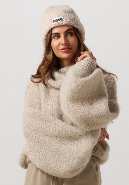 Beige AMERICAN DREAMS Coltrui PEPPER ROLL NECK CROPPED - large