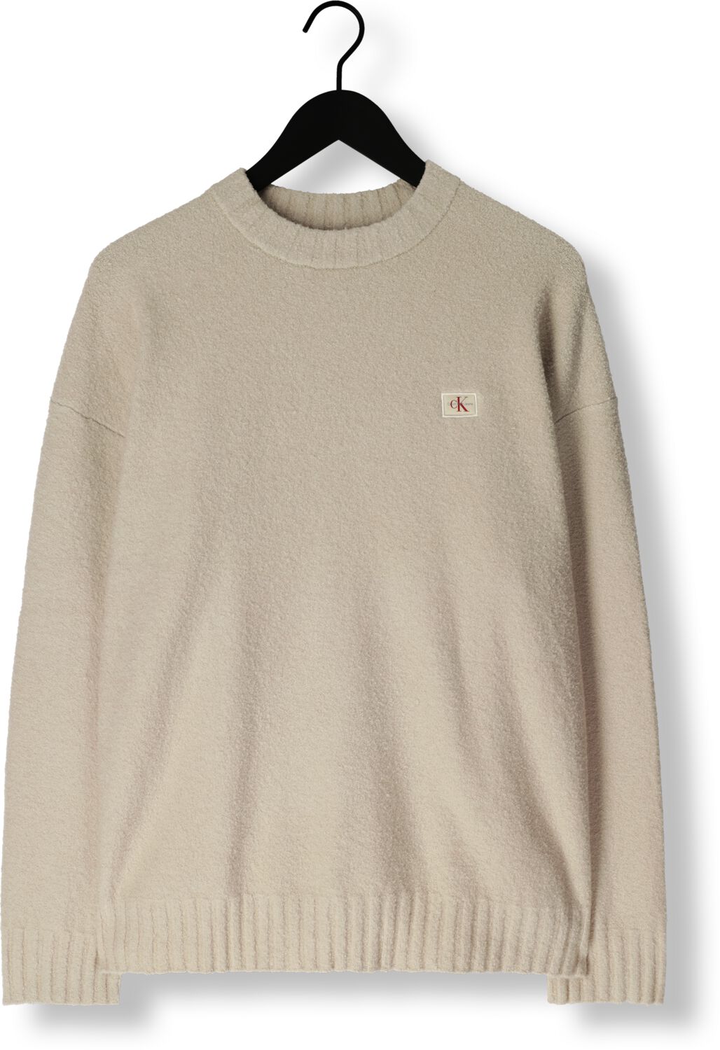 CALVIN KLEIN Heren Truien & Vesten Boucle Boxy Sweater Beige