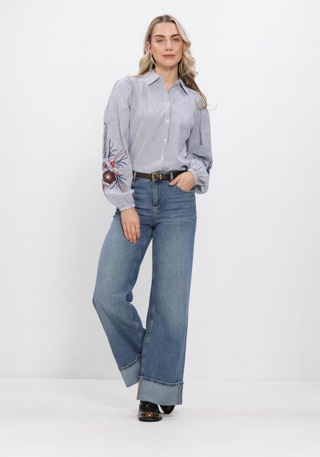 Blauwe MOS MOSH Blouses MMCIU OXFO SHIRT - large