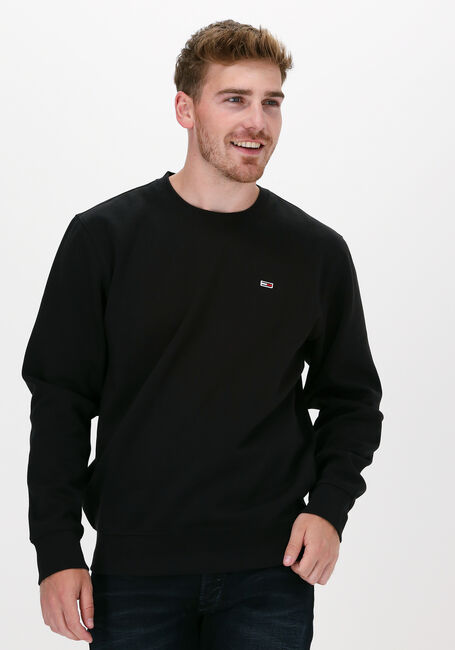Zwarte TOMMY JEANS Sweater TJM REGULAR FLEECE C NECK - large