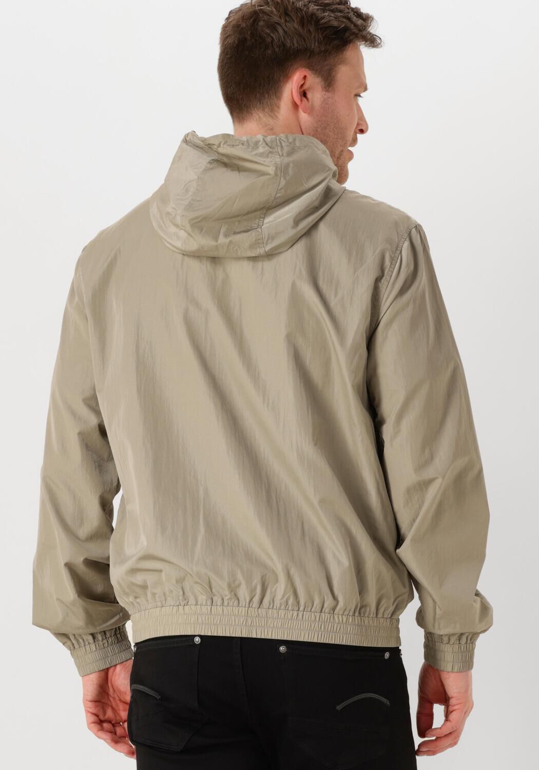 CALVIN KLEIN Heren Jassen Nylon Hooded Windbreaker Khaki