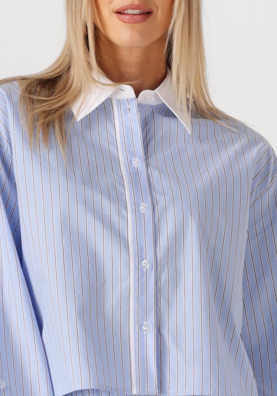 SECOND FEMALE Dames Blouses Alanis Combi Shirt Blauw