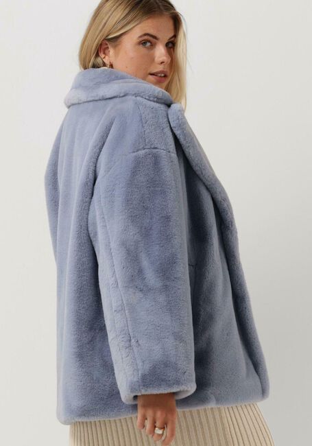 Blauwe NOTRE-V Faux fur jas FUR COAT SHORT - large