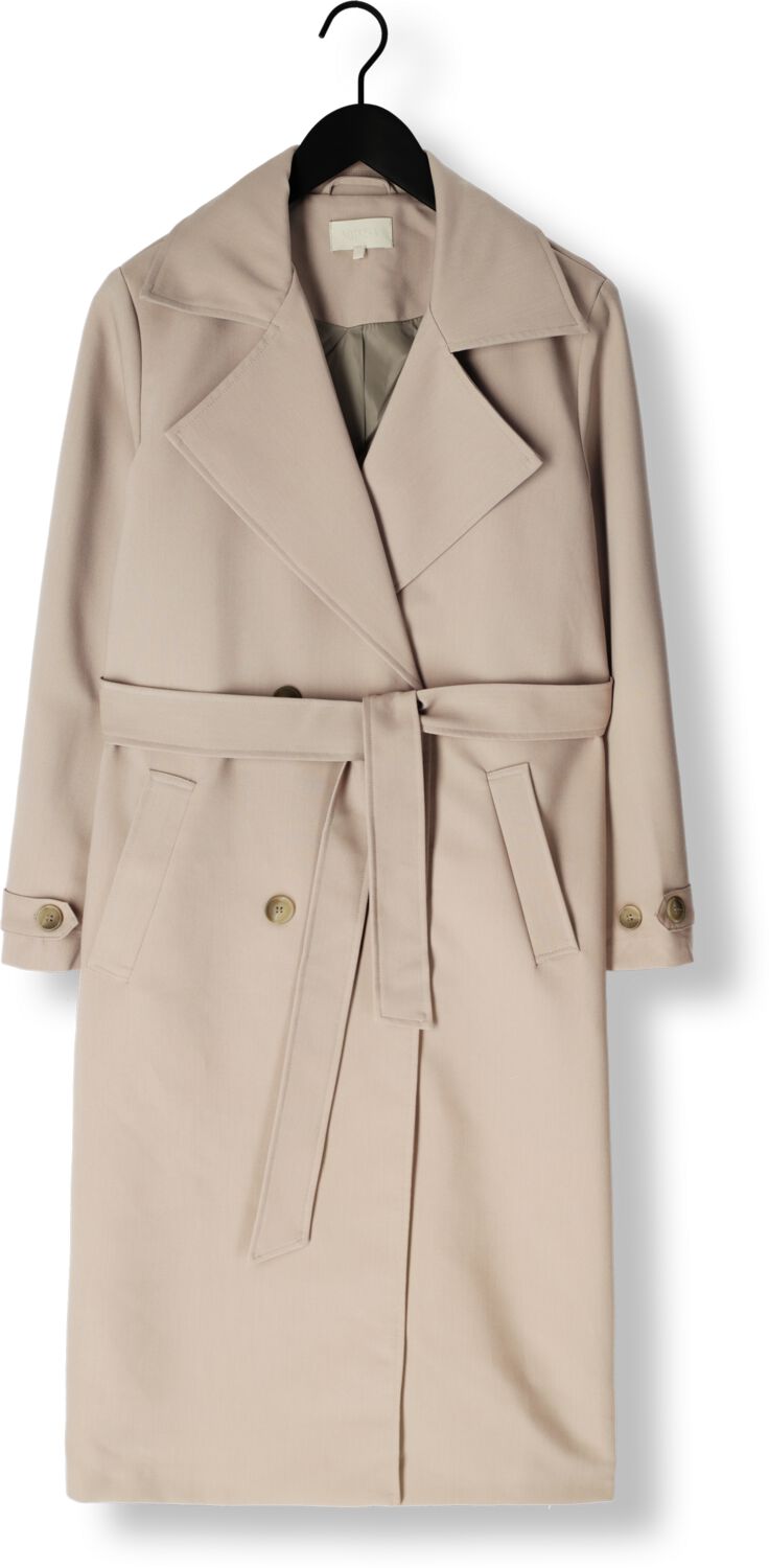 NOTRE-V Dames Jassen Nv-fae Long Coat Bruin