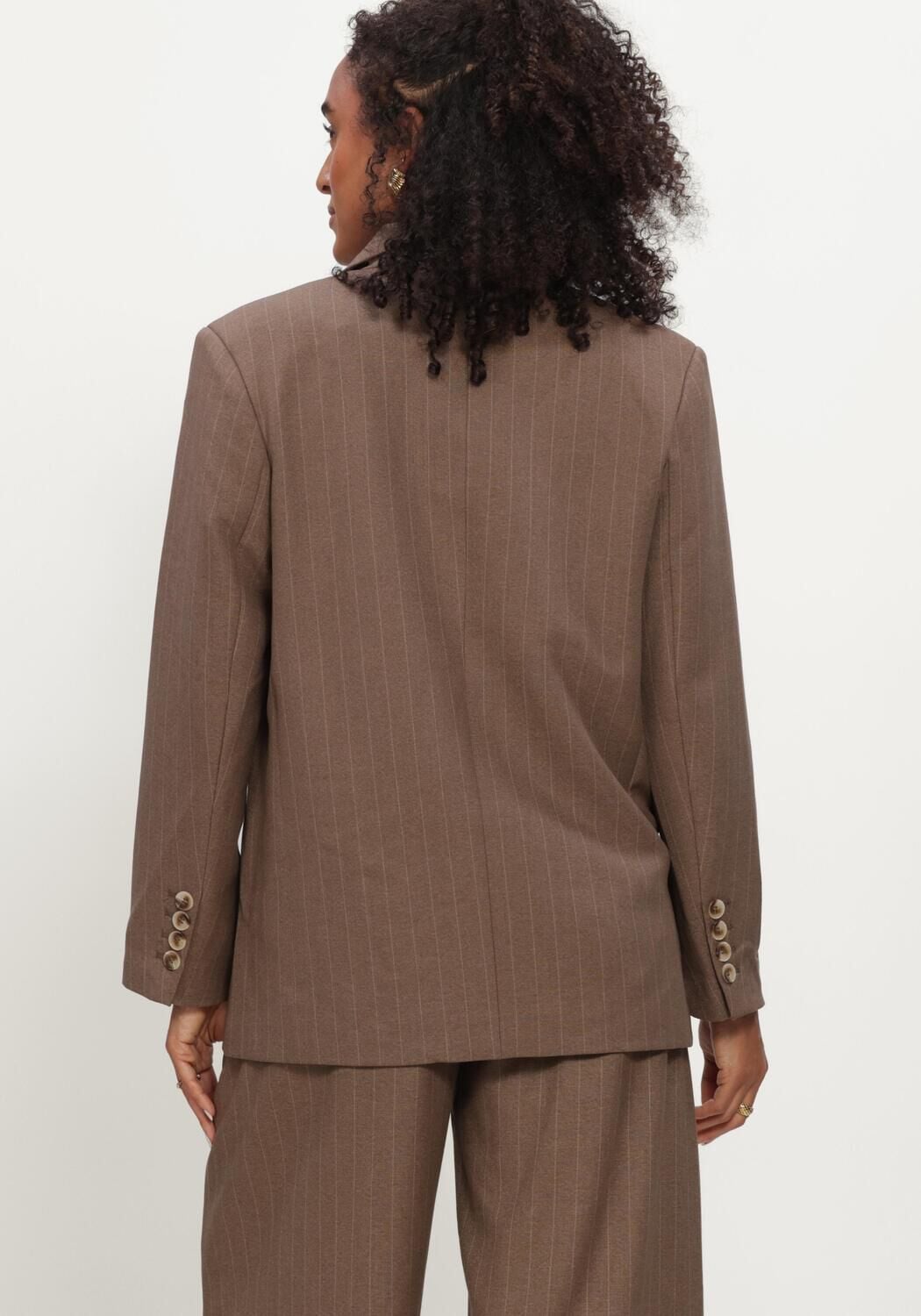 NEO NOIR Dames Blazers Gaby Pinstripe Blazer Bruin