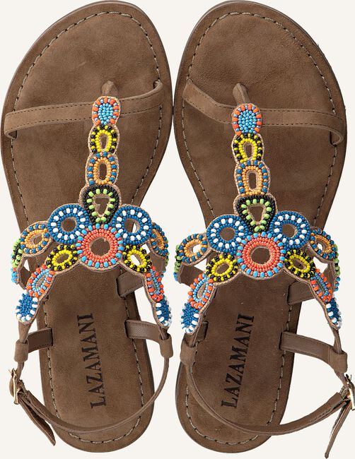 Bruine LAZAMANI Platte sandalen 75.587 Bruine LAZAMANI Platte sandalen 75.587 - large