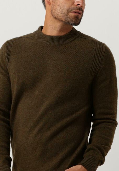 Donkergroene ANERKJENDT Trui AKRICO LAMBSWOOL KNIT - large
