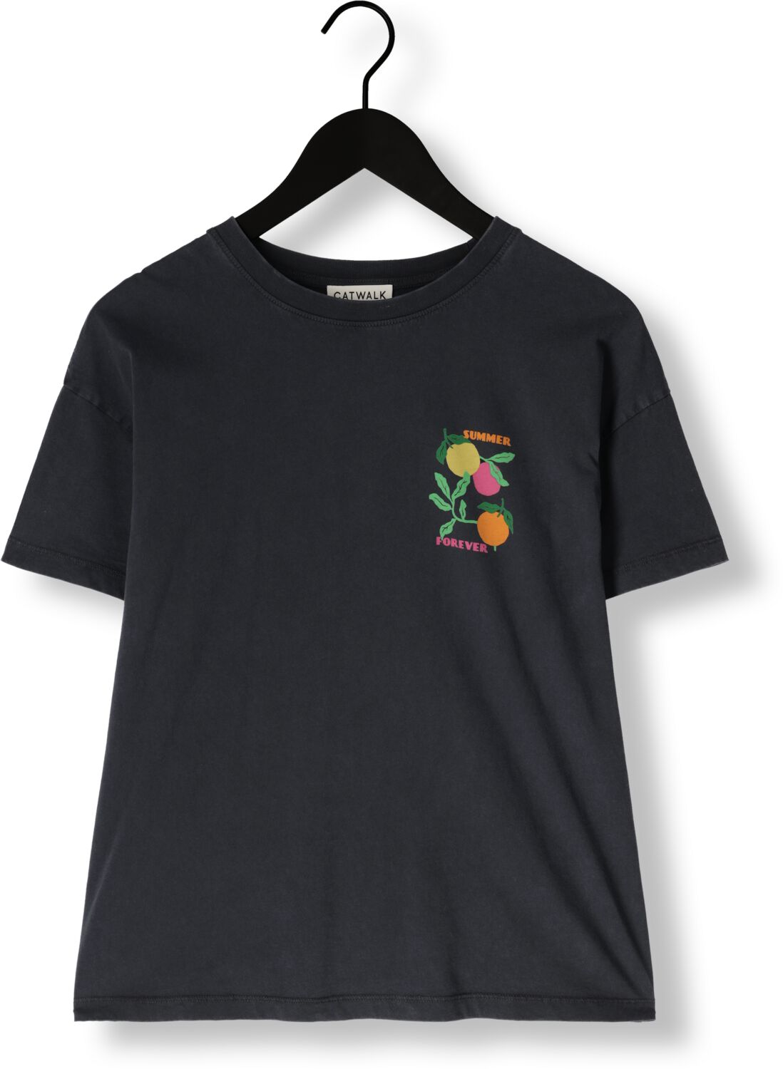 CATWALK JUNKIE Dames Tops & T-shirts Graphic Tshirt Zwart