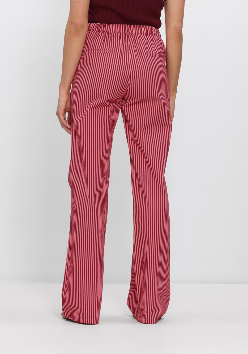 Roze YDENCE Wijde broek PANTS DJAMILLA TALL - large