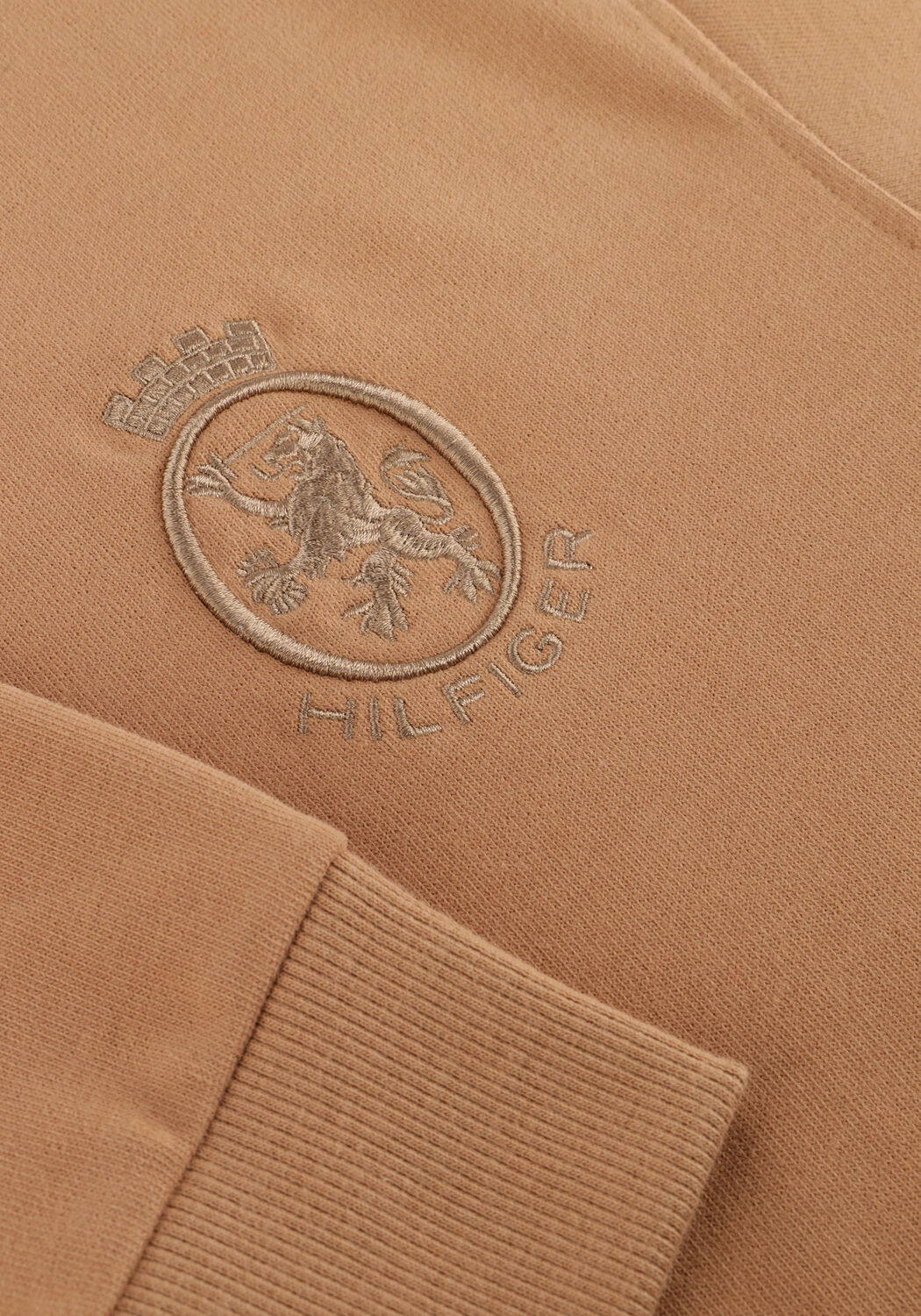 Camel TOMMY HILFIGER Polo PEACHED CREST SOLID RUGBY - large