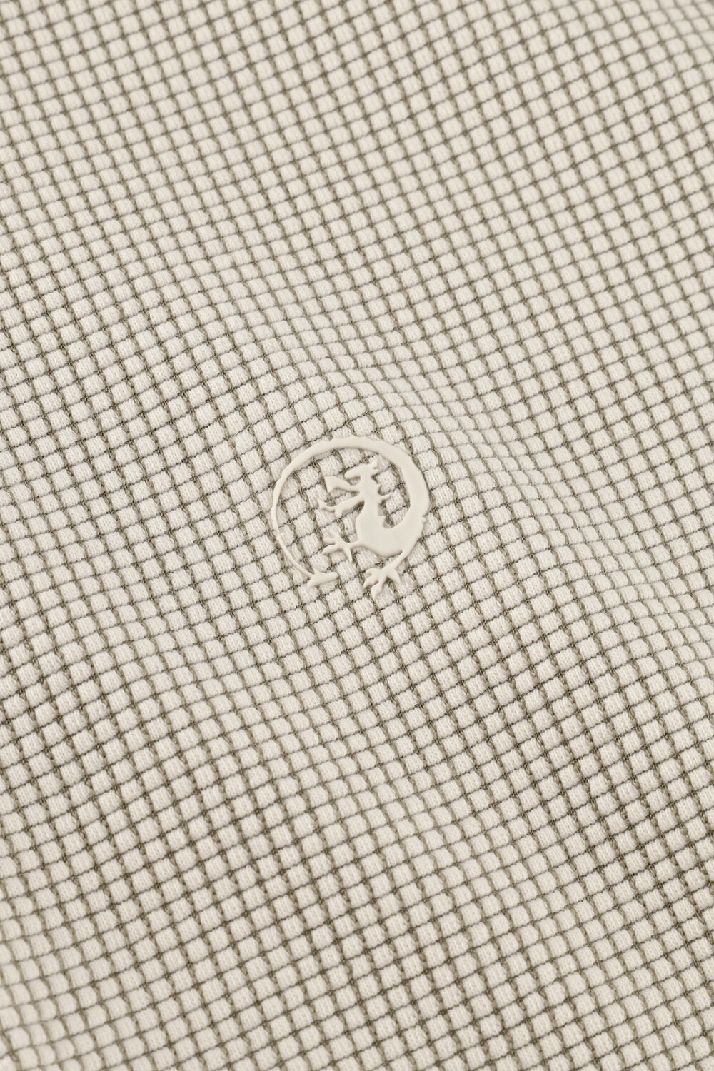 Beige CAST IRON Polo REGULAR FIT TWO TONE WAFFLE - large