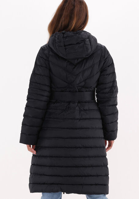 Zwarte MICHAEL KORS Gewatteerde jas LONG FITTED PUFFER - large